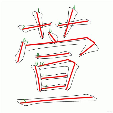 13 劃的字|筆畫13